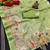 Green woven cotton silk saree with blouse piece