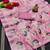 Pink woven cotton silk saree with blouse piece