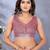 Pink woven cotton silk saree with blouse piece