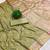 Light green soft silk blend saree with zari weaving meenakari design