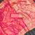 Pink soft silk blend saree with zari weaving meenakari design