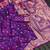 Violet soft banarasi silk saree with zari weaving meenakari design