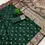 Green soft silk blend saree with zari weaving meenakari design