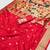 Pink  faux banarasi silk saree with paithani rich weaved pallu and blouse