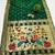 Green  faux banarasi silk saree with paithani rich weaved pallu and blouse