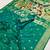 Sea green  faux banarasi silk saree with paithani rich weaved pallu and blouse