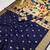 Blue  faux banarasi silk saree with paithani rich weaved pallu and blouse