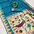 Sky blue color faux banarasi silk saree with paithani rich weaved pallu and blouse
