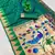Rama color faux banarasi silk saree with paithani rich weaved pallu and blouse