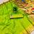 Parrot green color faux banarasi silk saree with paithani rich weaved pallu and blouse