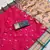 Pink faux banarasi silk saree with paithani rich weaved pallu and blouse