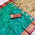 Sea green  faux banarasi silk saree with paithani rich weaved pallu and blouse