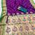 Wine faux banarasi silk saree with paithani rich weaved pallu and blouse
