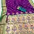 Wine faux banarasi silk saree with paithani rich weaved pallu and blouse