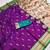 Wine faux banarasi silk saree with paithani rich weaved pallu and blouse