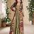 Designer pista georgette anarkali gown with multicolor long shrug free size stitched