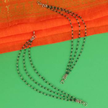Traditional modish 3 string long chain gold plated combo set of 2 ear-chain(kaanchain) for women 3
