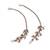 Inspired pearl 3 string gold plated set of 2 combo ear-chain(kaan chain) for women