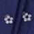 Desirable round shape silver plated combo set of 2 stud earring for women