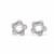 Desirable round shape silver plated combo set of 2 stud earring for women