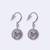 Embedded circle swan silver plated combo set of 2 stud earring for women