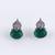 Crystal letter m charm gold plated combo set of 2 stud earring for women