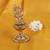 Traditional leaf flower and elephant design antique gold plated brass set of 2 combo sindoor dani/dibbi for women