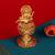 Traditional peacock flower and kalasha(waterpot) design gold plated brass set of 2 combo sindoor dani/dibbi for women