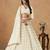 Embroidered Off White Art Silk Designer Long Lehenga Choli