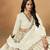 Embroidered Off White Art Silk Designer Long Lehenga Choli