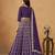 Embroidered Purple Art Silk Designer Long Lehenga Choli