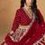 Embroidered Red Art Silk Designer Long Lehenga Choli