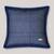 Blue Cotton Blend Cushion Cover, Floral Pillow 16x16, Decorative Cushion, Sofa Decor, Housewarming Gift