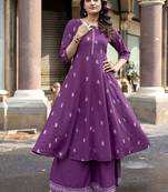 Women Heavy Rayon Kurta With Palazzo