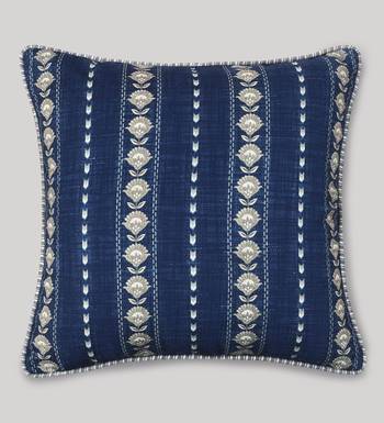 Buta Print Throw Cushion Cover: Poly Slub Linen Cushion, 18x18 4