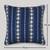 Buta Print Throw Cushion Cover: Poly Slub Linen Cushion, 18x18