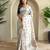 WHITE LOOM TUSSAR SAREE WITH ALL OVER WORLI EMBROIDERY PATTERN