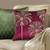Embroidered Palm Tree Tropical Cushion Cover: 18x18 Velvet & Cotton
