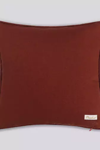 Embroidered Palm Tree Tropical Cushion Cover: 18x18 Velvet & Cotton