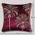 Embroidered Palm Tree Tropical Cushion Cover: 18x18 Velvet & Cotton