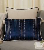 Embroidered Sham Cushion Cover: Luxury Tassel Throw Pillow, 14x20