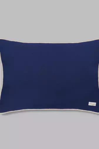 Embroidered Sham Cushion Cover: Luxury Tassel Throw Pillow, 14x20
