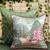 Pichwai Cushion Cover – Beige Devotion 16x16, 1pc