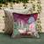 Pichwai Ruby Cushion Cover 16x16 Inches – Luxury Decorative Throw Pillow for Sofa, Bed & Home Decor