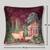 Pichwai Ruby Cushion Cover 16x16 Inches – Luxury Decorative Throw Pillow for Sofa, Bed & Home Decor