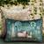 Pichwai Green Pillow Sham 12x18 Inches – Decorative Lumbar Cushion Cover for Sofa, Bed & Home Styling