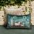 Pichwai Green Pillow Sham 12x18 Inches – Decorative Lumbar Cushion Cover for Sofa, Bed & Home Styling