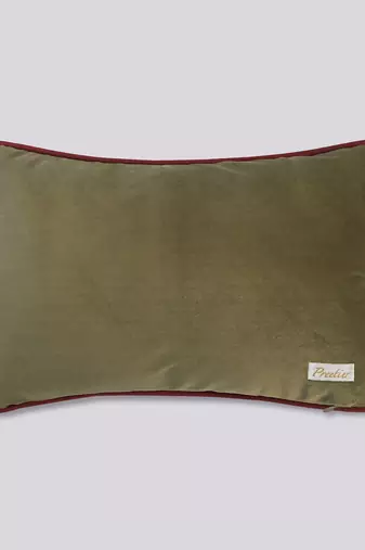 Pichwai Green Pillow Sham 12x18 Inches     Decorative Lumbar Cushion Cover for Sofa, Bed & Home Styling