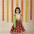 Red printed cotton stitched lehenga