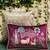 Pichwai Ruby Pillow Sham 12x18 | Designer Lumbar Cushion Cover for Home Décor